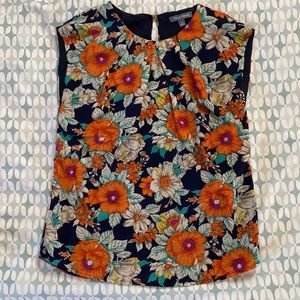 Poly Printed Sleeveless Blouse